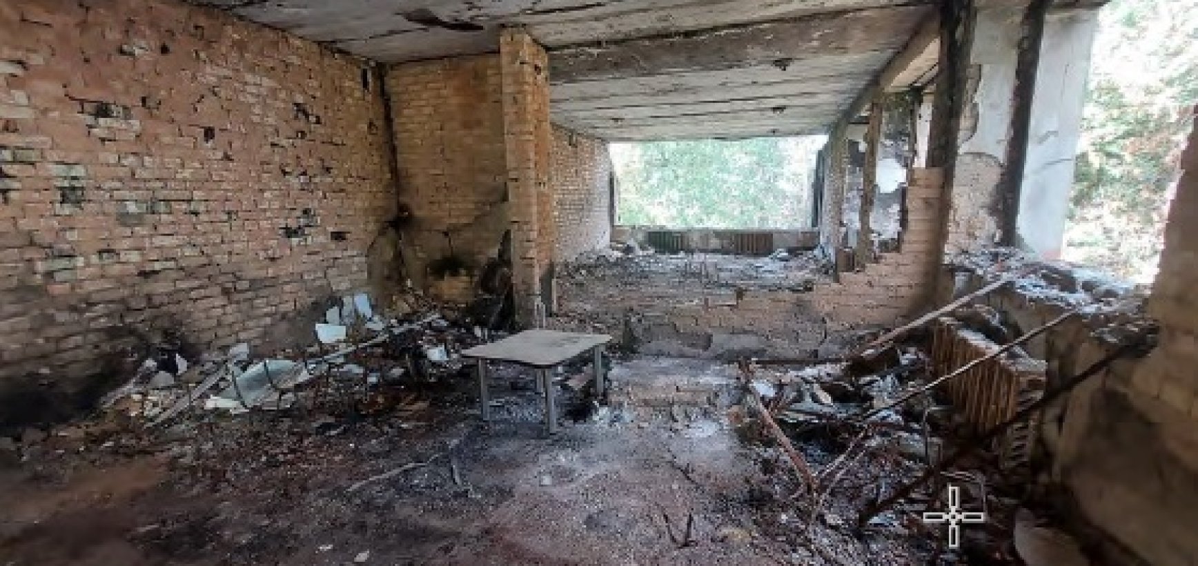Sugriautas vaikų darželis Irpinėje